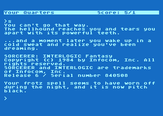 Atari GameBase Sorcerer Infocom 1984