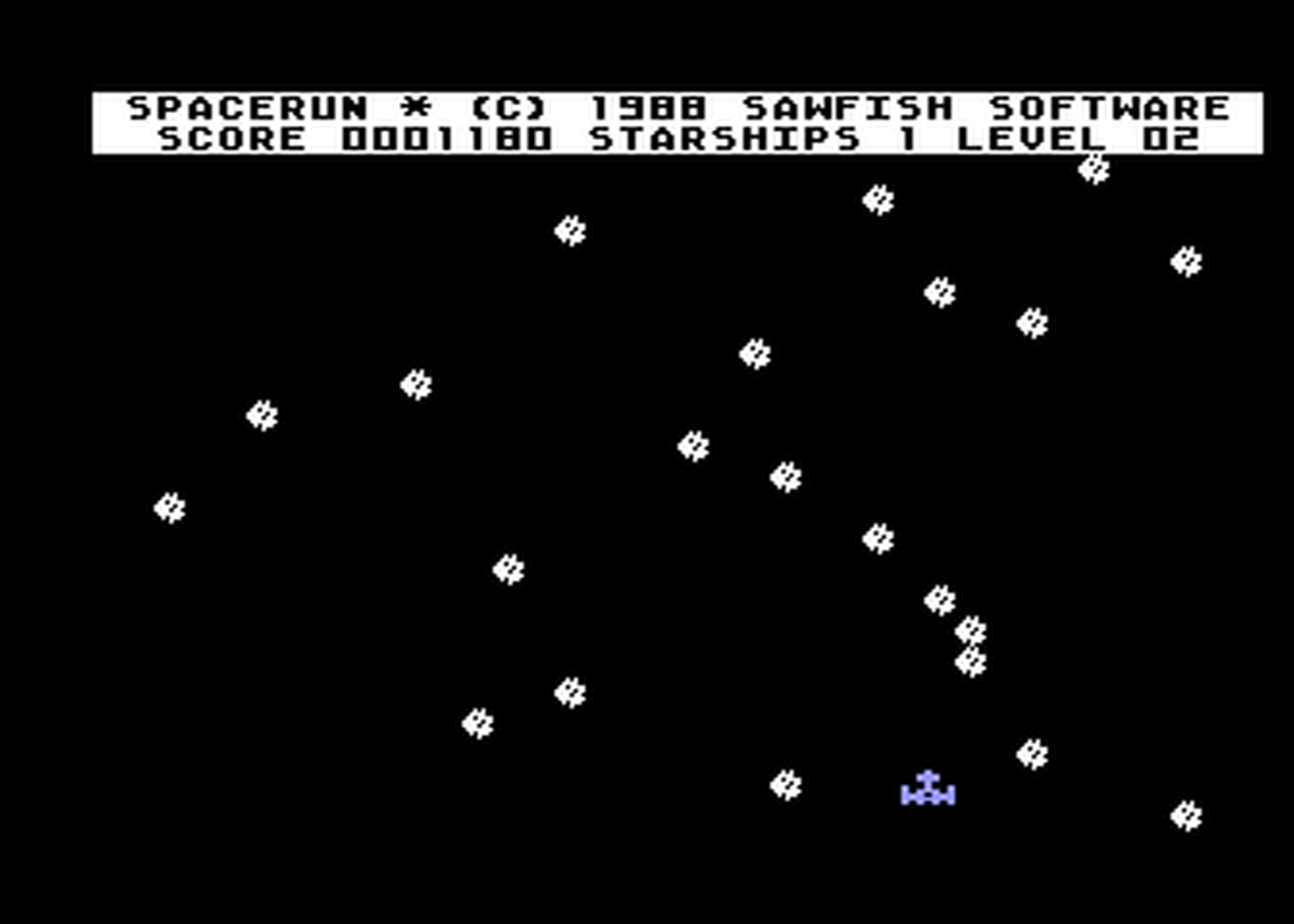 Atari GameBase Spacerun Sawfish_Software 1988