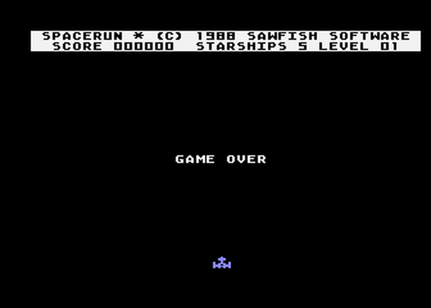 Atari GameBase Spacerun Sawfish_Software 1988