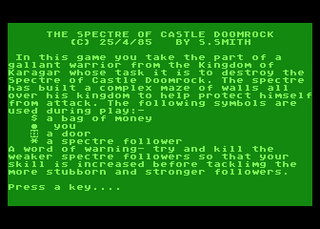 Atari GameBase Spectre_of_Castle_Doomrock,_The UKACOC 1985