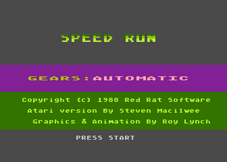 Atari GameBase Speed_Run Red_Rat_Software 1988