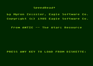 Atari GameBase Speedread+ Antic