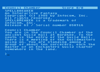 Atari GameBase Spellbreaker Infocom 1985