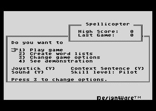 Atari GameBase Spellicopter DesignWare 1983