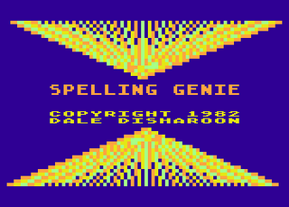 Atari GameBase Spelling_Genie APX 1982