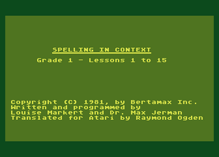 Atari GameBase Spelling_in_Context_Level_1 Atari_(USA) 1983