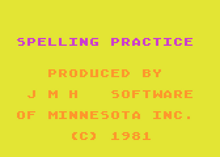Atari GameBase Spelling_Practice JMH_Software_of_Minnesota 1981