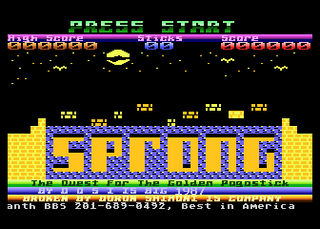 Atari GameBase Sprong_-_The_Quest_for_the_Golden_Pogostick Red_Rat_Software 1985