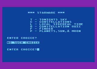 Atari GameBase Starware APX 1981