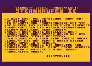 Atari GameBase Sternhaufen_II Bibosoft 1987