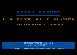 Atari GameBase Stock_Broker SoftHart_Games