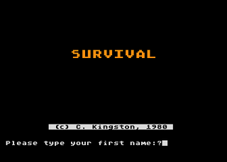 Atari GameBase Survival_Adventure United_Software_of_America 1980