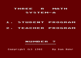 Atari GameBase Three_R_Math_Classroom_Kit APX 1982