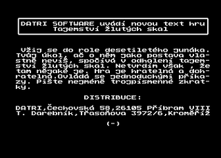 Atari GameBase Tajemstvi_Zlutych_Skal Datri_Software 1995