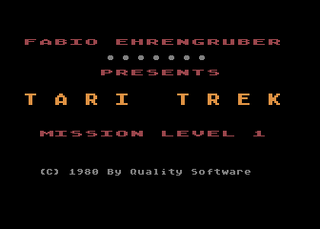 Atari GameBase Tari_Trek Quality_Software 1980