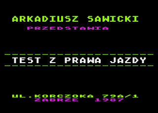 Atari GameBase Test_z_Prawa_Jazdy (No_Publisher) 1987