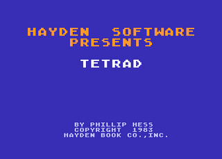 Atari GameBase Tetrad Hayden_Software 1983