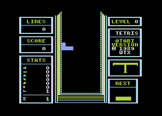 Atari GameBase Tetris UTX 1989