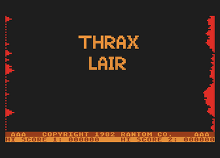 Atari GameBase Thrax_Lair Rantom_Software 1982