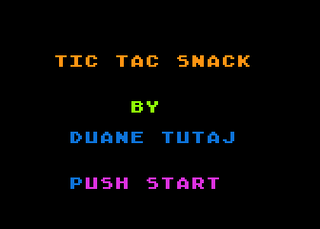 Atari GameBase Tic-Tac-Snack Hi-Res 1984
