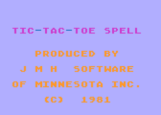 Atari GameBase Tic_Tac_Toe_Spell JMH_Software_of_Minnesota 1981