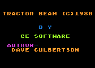 Atari GameBase Tractor_Beam CE_Software 1980