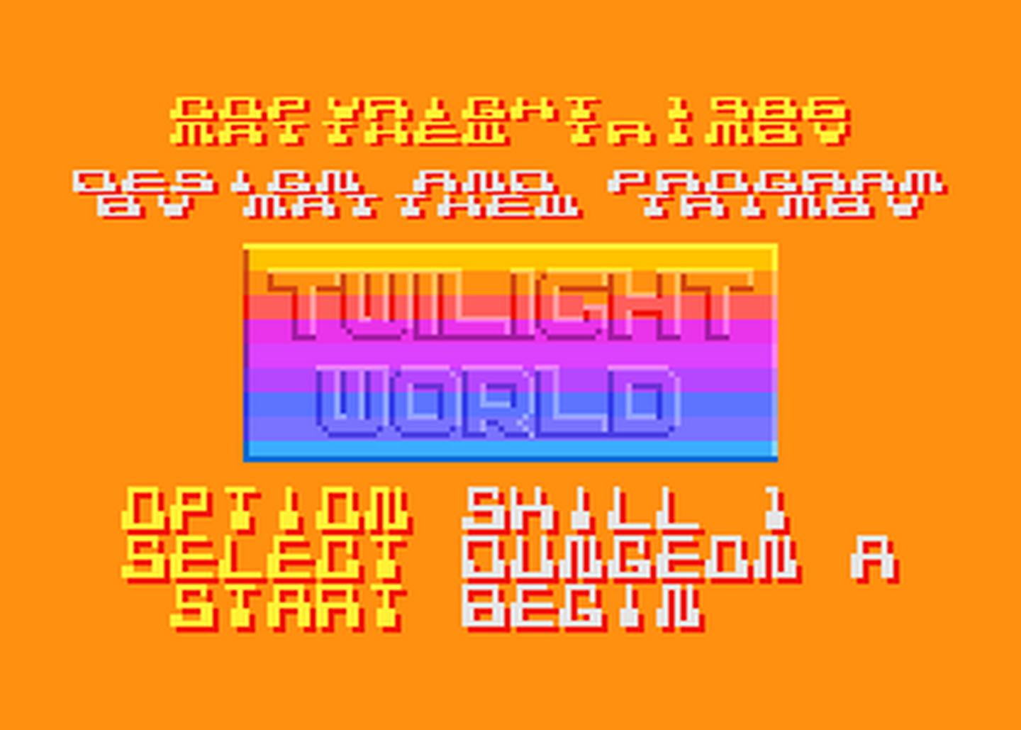 Atari GameBase Twilight_World Atari_(UK) 1986
