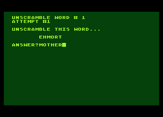 Atari GameBase Unscramble Compute! 1981