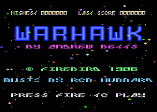 Atari GameBase Warhawk Firebird 1986