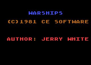 Atari GameBase Warships CE_Software 1981