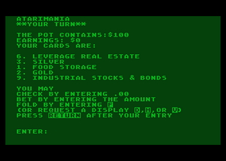 Atari GameBase Wheeler_Dealers Prophecy_Investments,_Inc. 1981