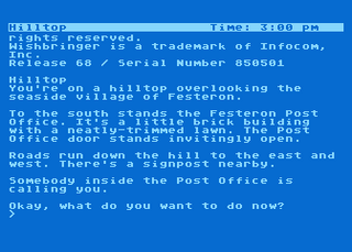 Atari GameBase Wishbringer Infocom 1985