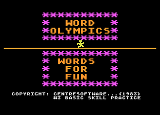 Atari GameBase Word_Olympics English_Software 1983