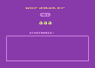 Atari GameBase Wordmaker APX 1982