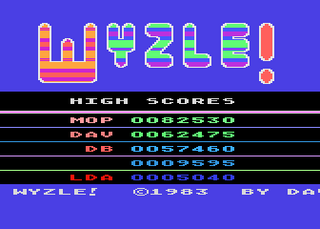 Atari GameBase Wyzle APX 1983