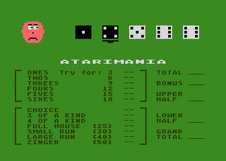 Atari GameBase Yahtman APX 1981