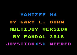 Atari GameBase Yahtzee_M4 2016