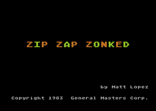 Atari GameBase Zip_Zap_Zonked K-Tek_Software 1983
