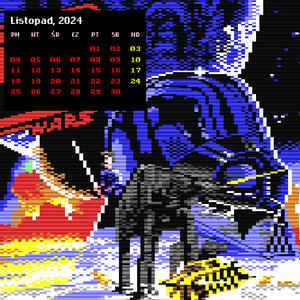 Kalendarz Commodore C64 na rok 2024. Strona November / 2024