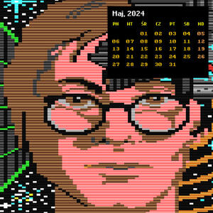 Kalendarz Commodore C64 na rok 2024. Strona Maj / 2024