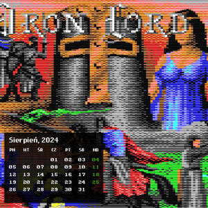 Kalendarz Commodore C64 na rok 2024. Strona Sierpień / 2024