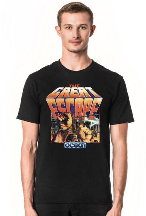 Retro T-Shirt Great Escape Zx Spectrum Crash - męski podkoszulek