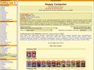 Happy Computer - Zeitschrift, Cover, Testberichte, Scans, Magazin, Informationen.