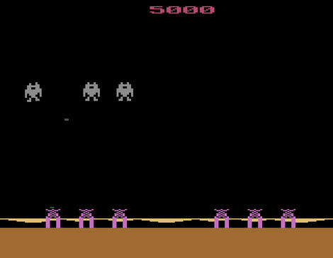 Atari VCS 2600 Stella Space_Robot Dinmax Sinmax 1983