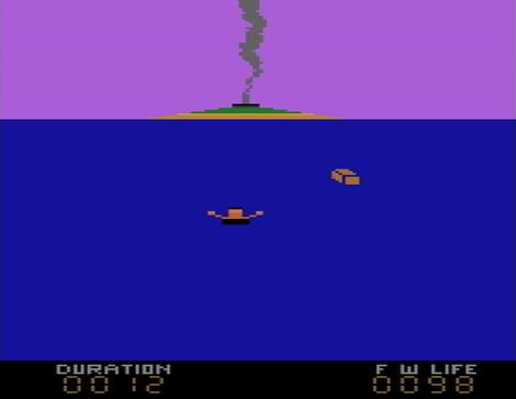 Atari VCS 2600 Stella Survival_Island Starpath_Corporation Starpath_Corporation 1983