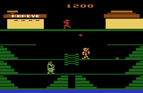 VCS Atari 2600 Popeye Parker_Brothers Nintendo_Co.,_Ltd. 1983