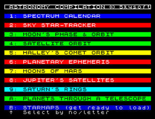 ZX Spectrum Retro Microdrive Astonomy_Compilation SkySoft