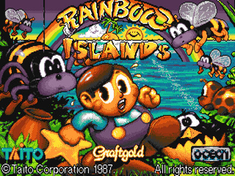 Amiga Company Parasol_Stars Rainbow_Islands_II Ocean_Software_Ltd. Taito_Corporation 1992