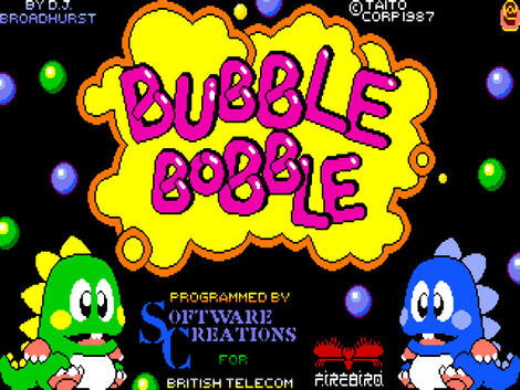 Amiga Company Bubble_Bobble Firebird_Software_Ltd. Taito_Corporation 1987