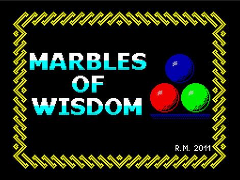 ZXSPECTRUM : Marbles of Wisdom